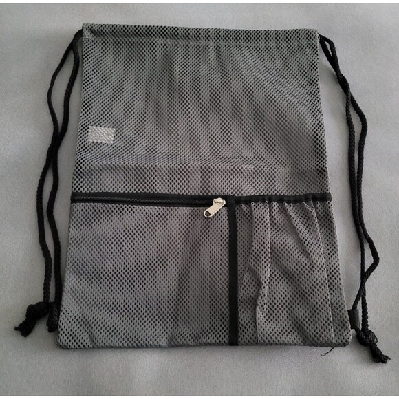 MAYTREE Mesh, Heavy Duty, Drawstring, Backpack for Beach/Swim, Travel-New w/Bag - Picture 3 of 8